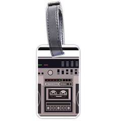 Cassette Recorder 80s Music Stereo Luggage Tag (one Side) by Pakemis