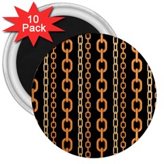 Gold-chain-jewelry-seamless-pattern 3  Magnets (10 Pack)  by Pakemis