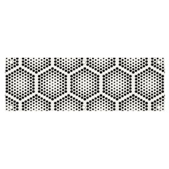 Halftone-tech-hexagons-seamless-pattern Banner And Sign 6  X 2  by Pakemis