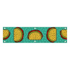 Taco-drawing-background-mexican-fast-food-pattern Banner And Sign 4  X 1  by Pakemis