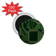 Technology Board Trace Digital 1 75  Magnets (100 Pack)  by artworkshop