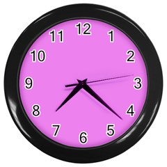 Color Violet Wall Clock (black) by Kultjers