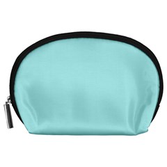 Color Pale Turquoise Accessory Pouch (large) by Kultjers