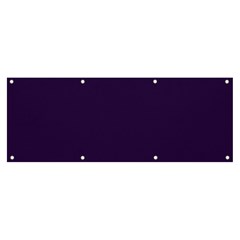 Color Russian Violet Banner And Sign 8  X 3  by Kultjers