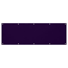 Color Russian Violet Banner And Sign 12  X 4  by Kultjers