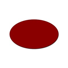 Color Dark Red Sticker Oval (100 Pack) by Kultjers