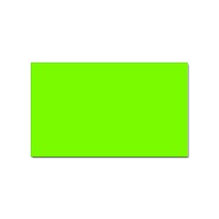 Color Lawn Green Sticker Rectangular (10 Pack) by Kultjers