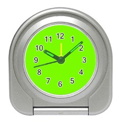 Color Lawn Green Travel Alarm Clock by Kultjers