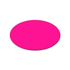 Color Deep Pink Sticker Oval (10 Pack) by Kultjers