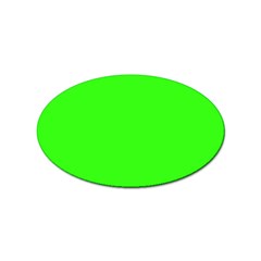 Color Neon Green Sticker Oval (10 Pack) by Kultjers