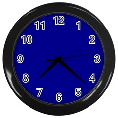 Color Dark Blue Wall Clock (black) by Kultjers