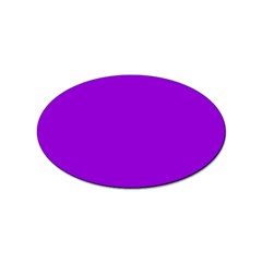 Color Dark Violet Sticker (oval) by Kultjers