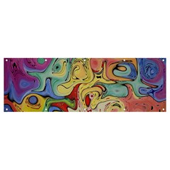 Abstract Art Banner And Sign 12  X 4  by gasi