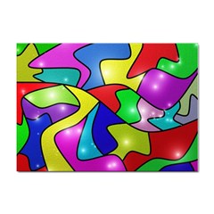 Colorful Abstract Art Sticker A4 (10 Pack) by gasi