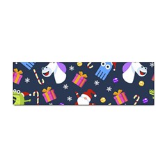Colorful Funny Christmas Pattern Sticker Bumper (100 Pack) by Uceng