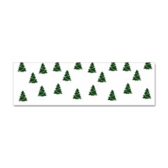 Green Christmas Trees White Sticker Bumper (10 Pack) by TetiBright