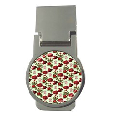 Flowers Pattern Money Clips (round)  by Sparkle