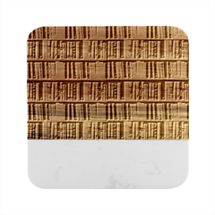 Books On A Shelf Marble Wood Coaster (square) by TetiBright