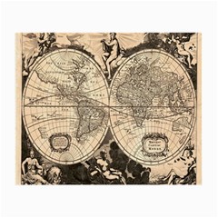 World Map - Nova Delineatio Totius Orbis Terrarum -  1659-1733 Small Glasses Cloth by ConteMonfrey