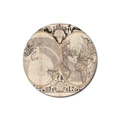 Mapa Mundi - 1774 Rubber Round Coaster (4 Pack) by ConteMonfrey