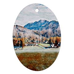 Trentino Alto Adige, Italy  Oval Ornament (two Sides) by ConteMonfrey
