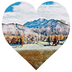 Trentino Alto Adige, Italy  Wooden Puzzle Heart by ConteMonfrey