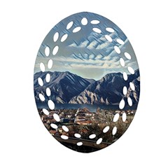 Lake In Italy Oval Filigree Ornament (two Sides) by ConteMonfrey