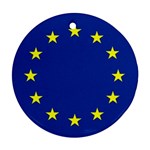 Europe Round Ornament (Two Sides) Front