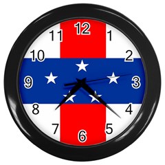 Netherlands Antilles Wall Clock (black) by tony4urban