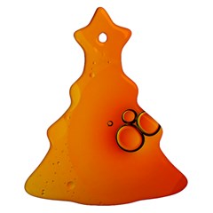 Wallpaper Liquid Bubbles Macro Orange Bright Ornament (christmas Tree)  by artworkshop