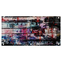 Splattered Paint On Wall Banner And Sign 4  X 2  by artworkshop