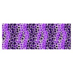 Purple Leopard  Banner And Sign 8  X 3  by DinkovaArt