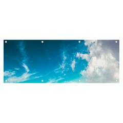 Landscape Sky Clouds Hd Wallpaper Banner And Sign 8  X 3  by artworkshop