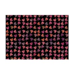 Mixed Colors Flowers Motif Pattern Crystal Sticker (a4) by dflcprintsclothing