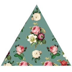 Victorian Floral Wooden Puzzle Triangle by fructosebat