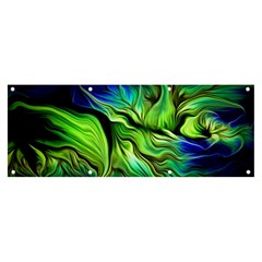 Fractal Art Pattern Abstract Banner And Sign 8  X 3  by Ravend