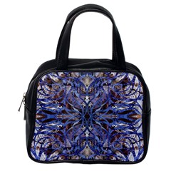 Denim Blend Repeats I Classic Handbag (one Side) by kaleidomarblingart