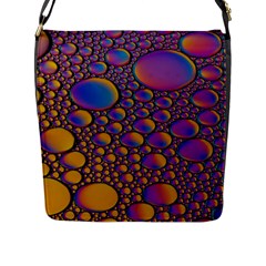 Bubble Color Flap Closure Messenger Bag (l) by artworkshop