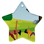 Mother And Daughter Y Star Ornament (Two Sides) Front