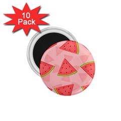 Background Watermelon Pattern Fruit Food Sweet 1 75  Magnets (10 Pack)  by Jancukart
