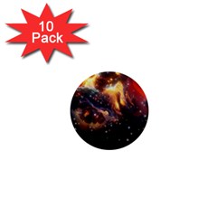 Nebula Galaxy Stars Astronomy 1  Mini Buttons (10 Pack)  by Uceng
