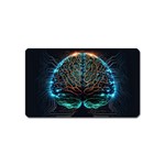 Brain Mind Technology Circuit Board Layout Patterns Magnet (Name Card) Front