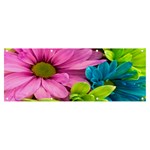 Flowers Wallpaper Banner and Sign 8  x 3  Front