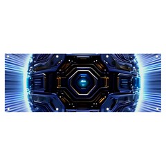 Ai Generated Digital Technology Computer Internet Banner And Sign 8  X 3  by Ravend