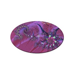 Fractal Math Abstract Abstract Art Digital Arts Sticker Oval (10 Pack) by Ravend