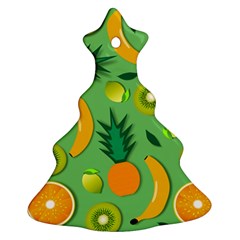Fruit Tropical Pattern Design Art Pattern Ornament (christmas Tree)  by Ravend