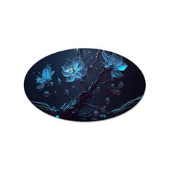 Ai Generated Cherry Blossom Blossoms Art Sticker (oval) by Ravend