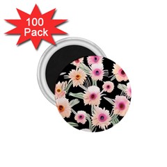 Watercolor Vintage Retro Floral 1 75  Magnets (100 Pack)  by GardenOfOphir