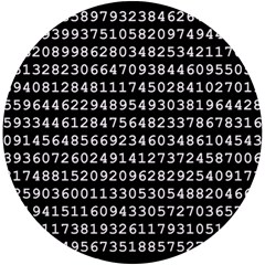 Pi Circle Diameter Circumference Ratio Radius Uv Print Round Tile Coaster by Ravend