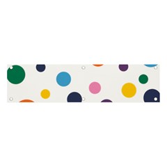 Polka Dot Banner And Sign 4  X 1  by 8989